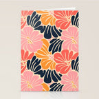 Abstract vintage flower art pattern Stationery Card Gallery Image 2