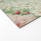 Vintage Botanical Fabric Pattern Welcome Mat Gallery Image 2