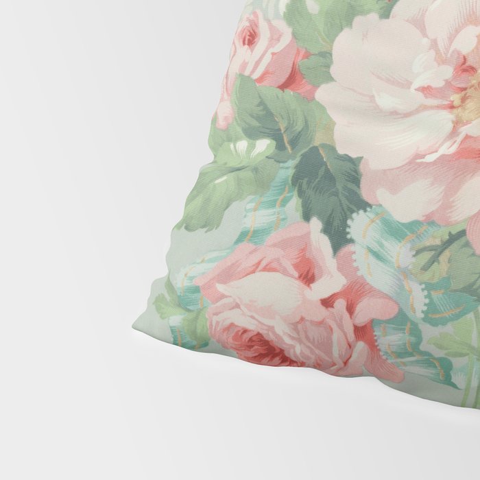 Vintage Botanical Fabric Pattern Pillow Sham Gallery Image 4