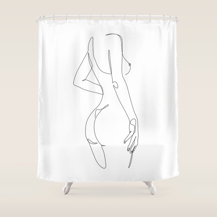 Nip and Butt Shower Curtain Gallery Image 1