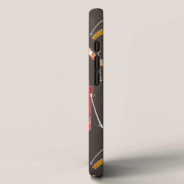 Ski Fun: Vintage Style  iPhone Case Gallery Image 2