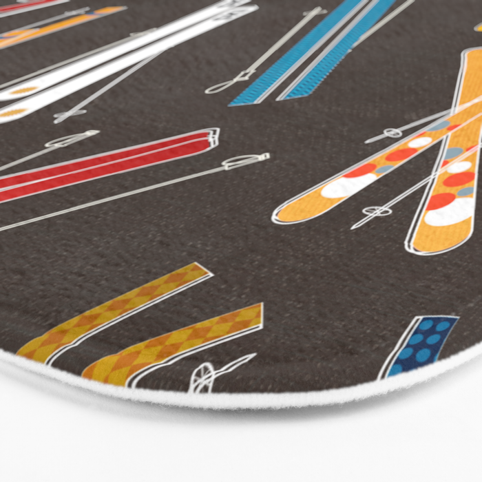 Ski Fun: Vintage Style  Bath Mat Gallery Image 3