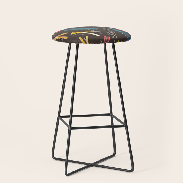 Ski Fun: Vintage Style  Stool Gallery Image 1