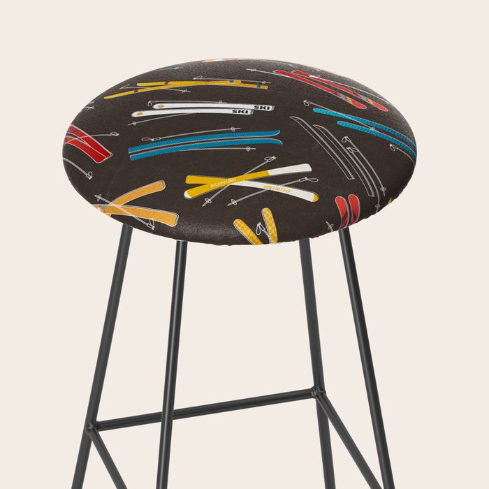 Ski Fun: Vintage Style  Stool Gallery Image 2