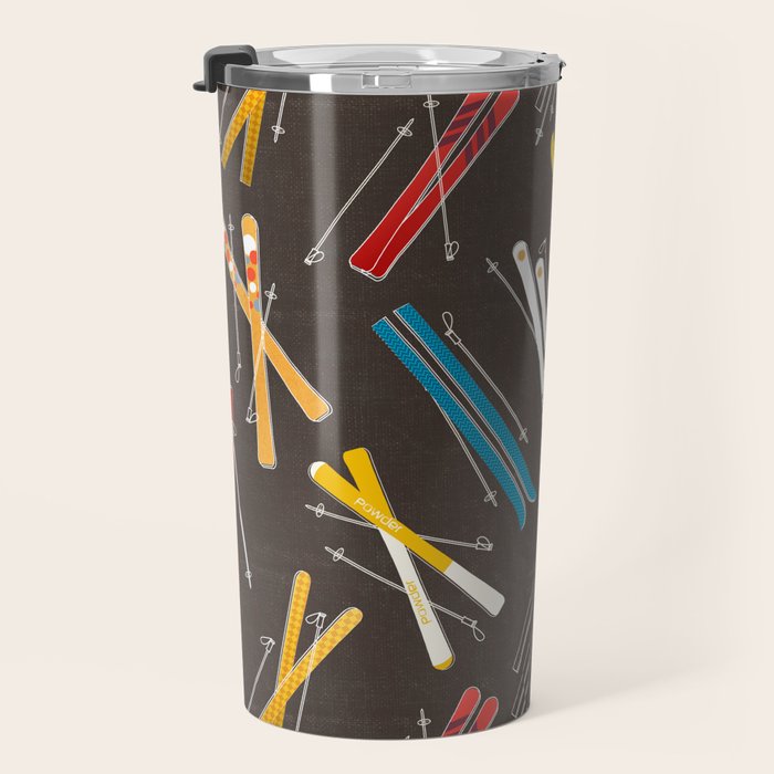 Ski Fun: Vintage Style  Travel Mug Gallery Image 3