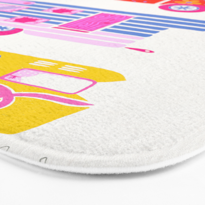 Retro Roadtrip - Candy Palette Bath Mat Gallery Image 3
