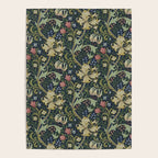 William Morris Golden Lily Midnight Green Vintage Pattern Poster Gallery Image 4