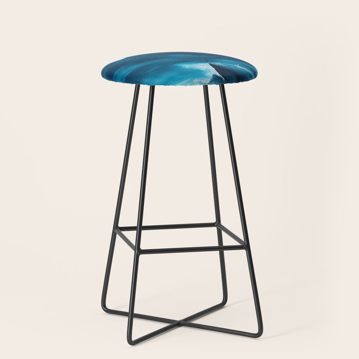 Abstract Oil Painting No. 52 Stool Gallery Image 1