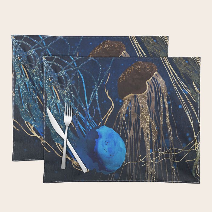 Metallic Jellyfish IV Placemat Gallery Image 1