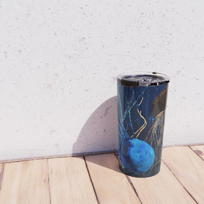 Metallic Jellyfish IV Travel Mug Gallery Image 4