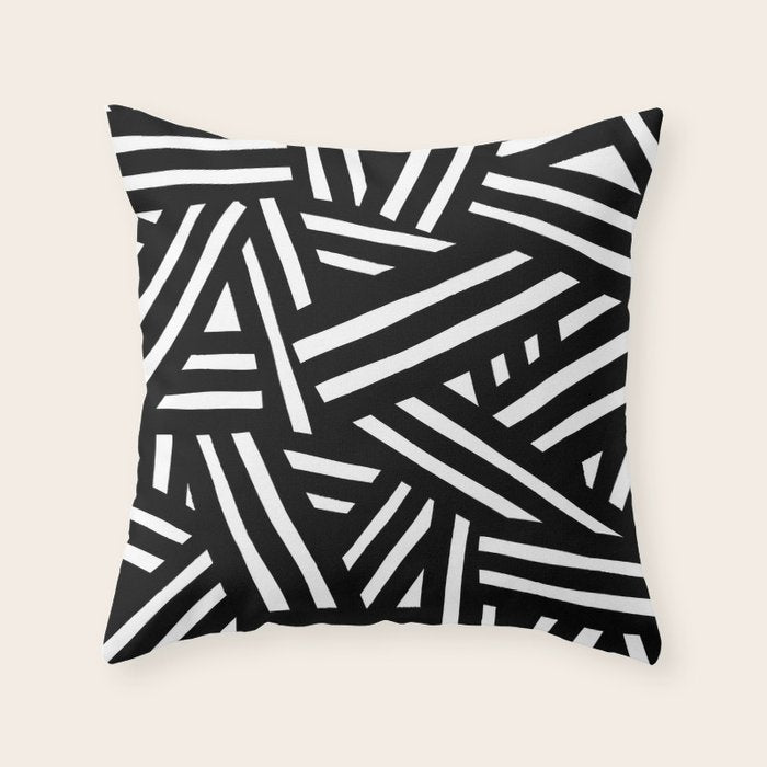 Monochrome 01 Throw Pillow Gallery Image 6