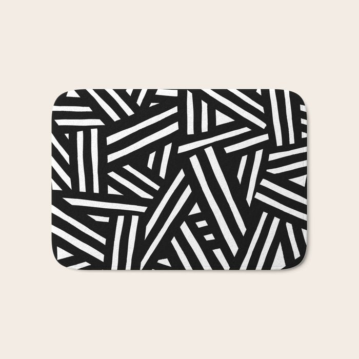 Monochrome 01 Bath Mat Gallery Image 1