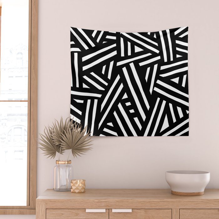 Monochrome 01 Wall Tapestry Gallery Image 2