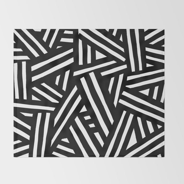 Monochrome 01 Throw Blanket Gallery Image 2