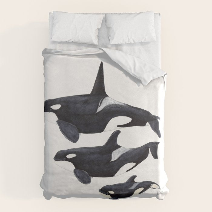 Orca (Orcinus orca) Duvet Cover Gallery Image 6