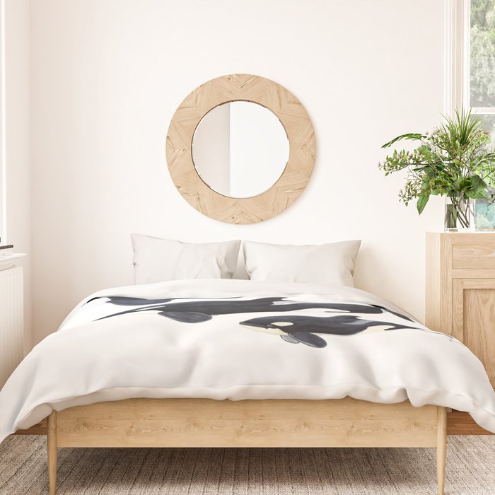 Orca (Orcinus orca) Duvet Cover Gallery Image 3