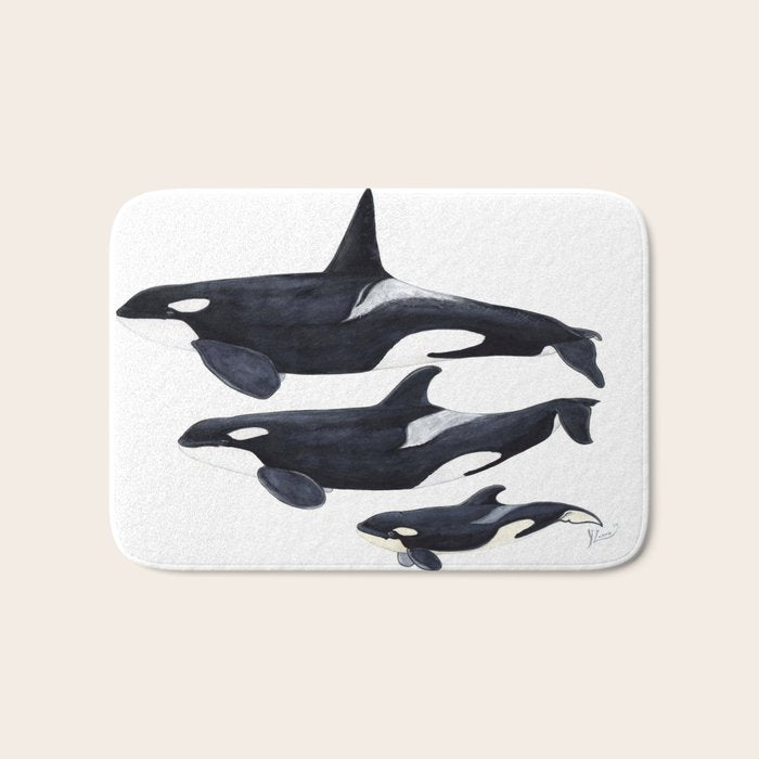 Orca (Orcinus orca) Bath Mat Gallery Image 1