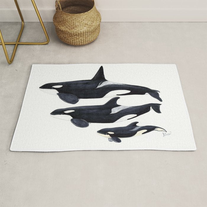 Orca (Orcinus orca) Rug Gallery Image 1