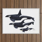 Orca (Orcinus orca) Outdoor Rug Gallery Image 1
