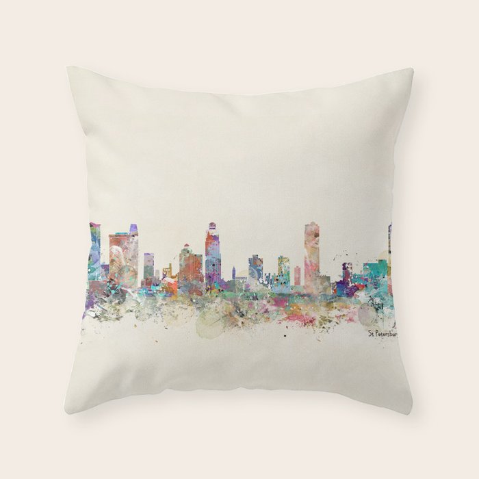 st petersburg florida Throw Pillow Gallery Image 6