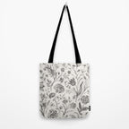 Toile de Jouy Vintage French Floral Tote Bag Gallery Image 2