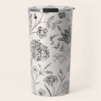 Toile de Jouy Vintage French Floral Travel Mug Gallery Image 1