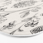 Toile de Jouy Vintage French Floral Bath Mat Gallery Image 3