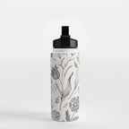 Toile de Jouy Vintage French Floral Water Bottle Gallery Image 2