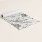Toile de Jouy Vintage French Floral Yoga Mat Gallery Image 2
