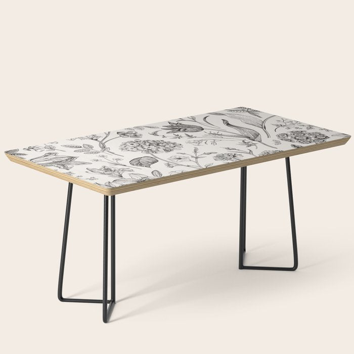 Toile de Jouy Vintage French Floral Coffee Table Gallery Image 1