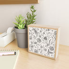 Toile de Jouy Vintage French Floral Mini Art Print Gallery Image 2