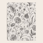 Toile de Jouy Vintage French Floral Poster Gallery Image 4