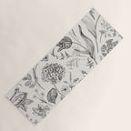 Toile de Jouy Vintage French Floral Yoga Mat Gallery Image 1