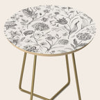 Toile de Jouy Vintage French Floral Side Table Gallery Image 2