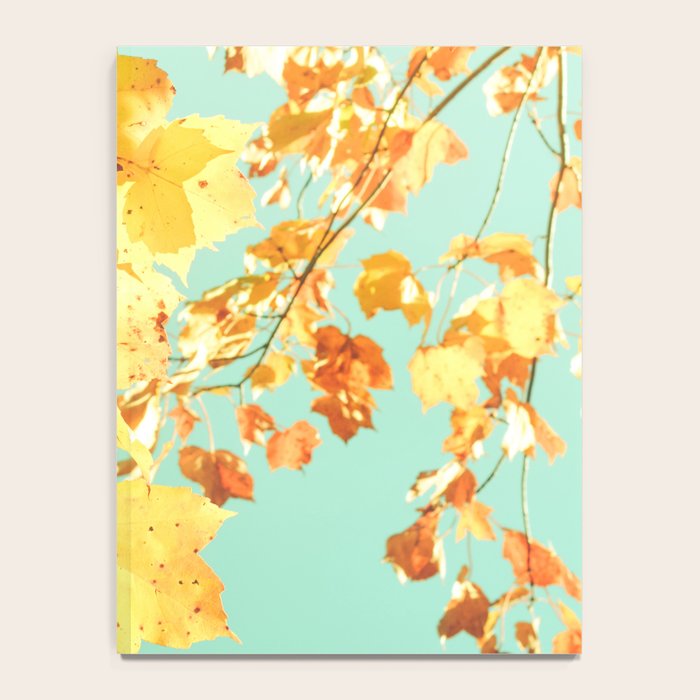 Yellow Leaves - autumn fall color nature photograph Notebook Gallery Image 4