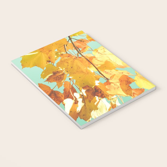 Yellow Leaves - autumn fall color nature photograph Notebook Gallery Image 3