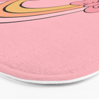 Bow Rainbow in Pink Bath Mat Gallery Image 3