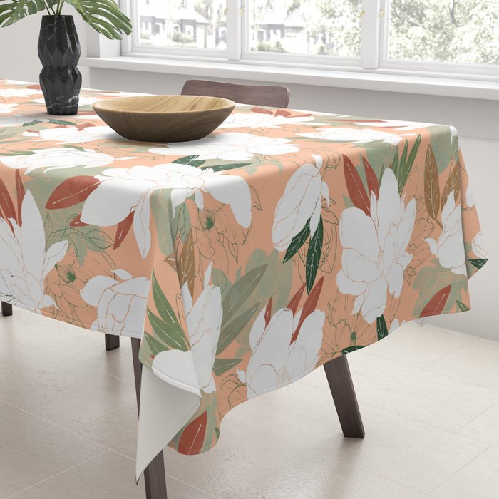 Big floral blossoms PF24 Tablecloth Gallery Image 3