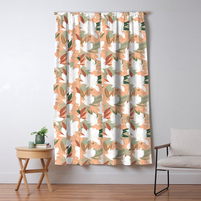 Big floral blossoms PF24 Window Curtain Gallery Image 5
