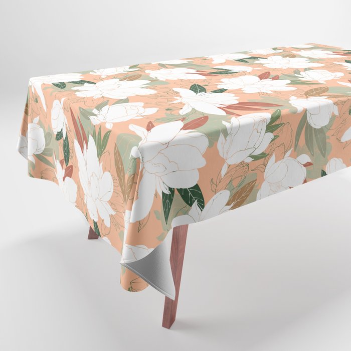 Big floral blossoms PF24 Tablecloth Gallery Image 1