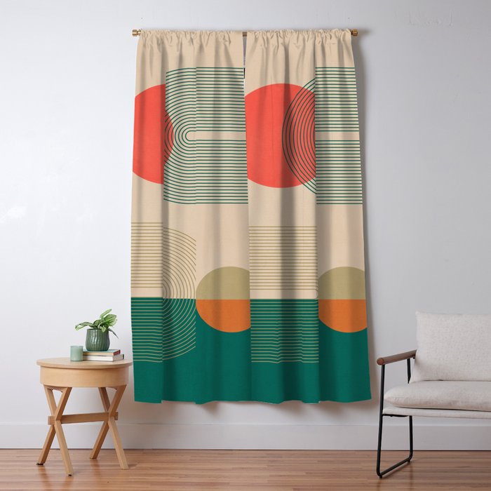 geometric abstract 153 Window Curtain Gallery Image 5