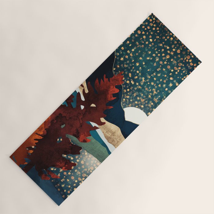 Star Sky Reflection Yoga Mat Gallery Image 1