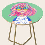 Lost in Nature Girl Portrait Side Table Gallery Image 2