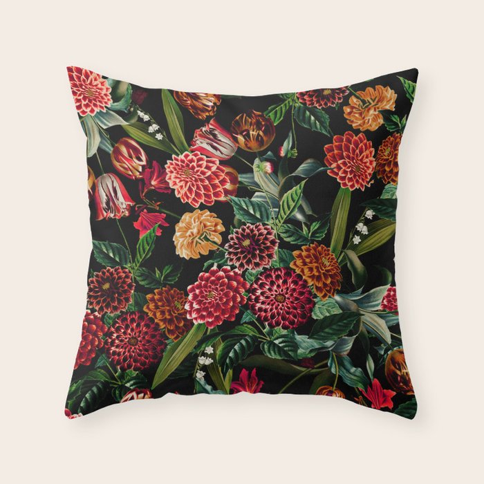 Magical Garden - II Throw Pillow Gallery Image 1