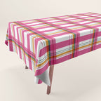 Cheerful Checkered Pattern Tablecloth Gallery Image 1