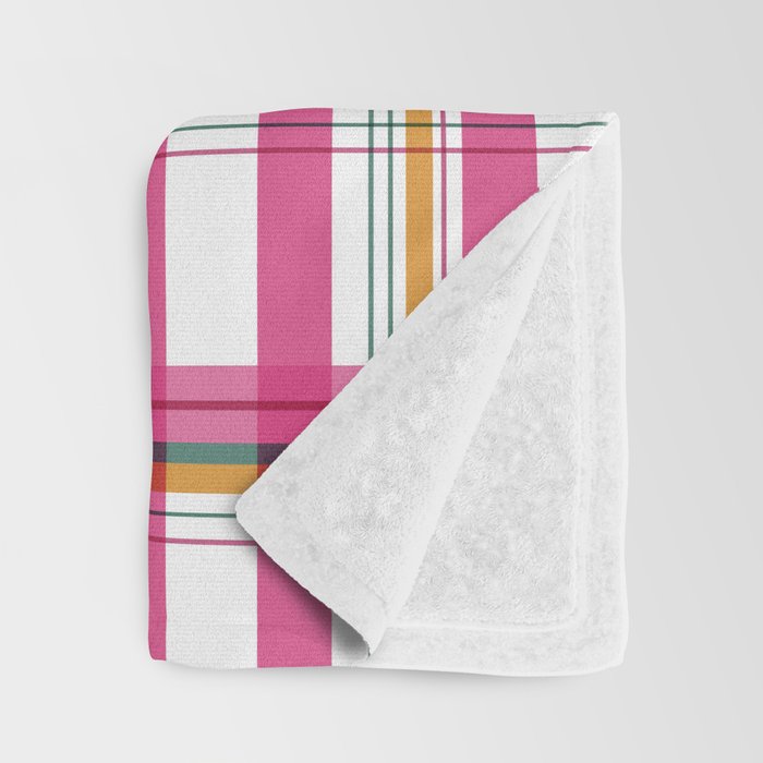 Cheerful Checkered Pattern Throw Blanket Gallery Image 3
