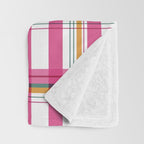 Cheerful Checkered Pattern Throw Blanket Gallery Image 3