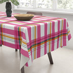 Cheerful Checkered Pattern Tablecloth Gallery Image 3