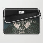 Mountains Compass Milky Way Woods Gold Laptop Sleeve Gallery Image 2