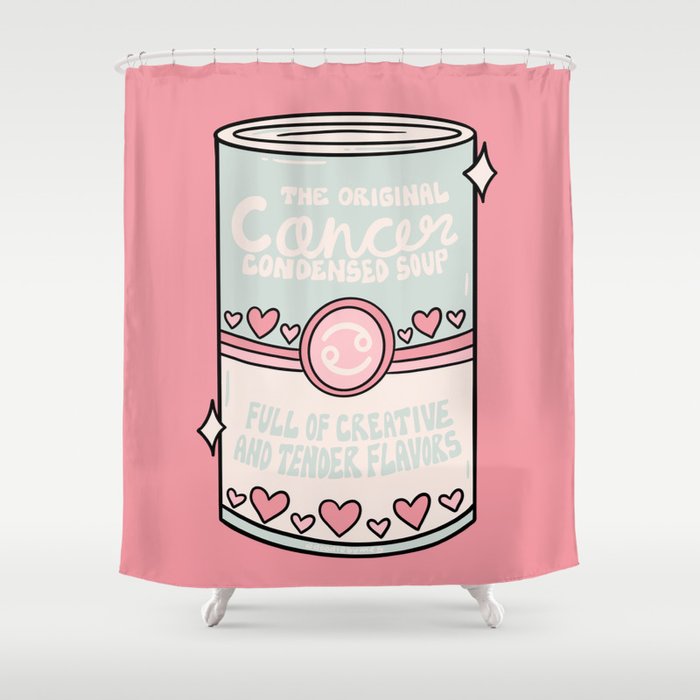 Cancer Zodiac Soup Shower Curtain Gallery Image 1